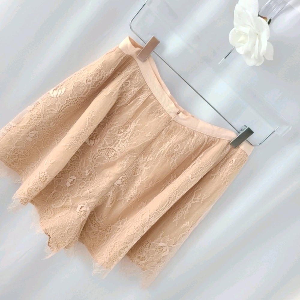 Keepsake Above Water Rose Pink Lace Shorts - Picture 4 of 8